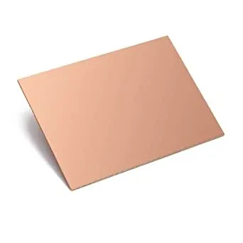 لوحة PCB أحادية الوجه من FR4 مقاس 10×10 سم وسمك 1.5mm