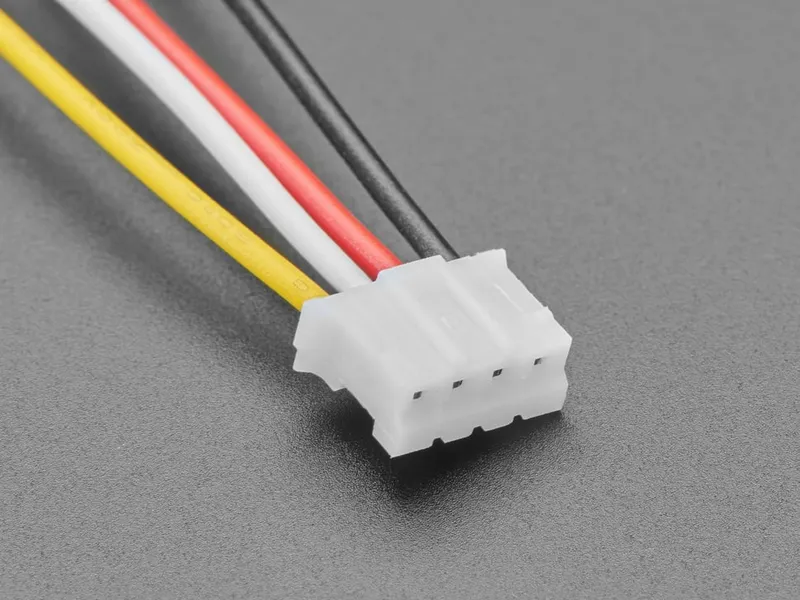 موصل JST PH2 بتباعد 2 مم و4 أطراف مع أسلاك (20 سم، 26 AWG)