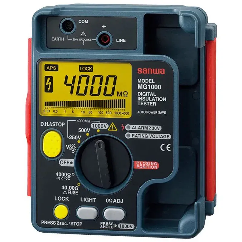 جهاز اختبار العزل الرقمي Sanwa MG1000