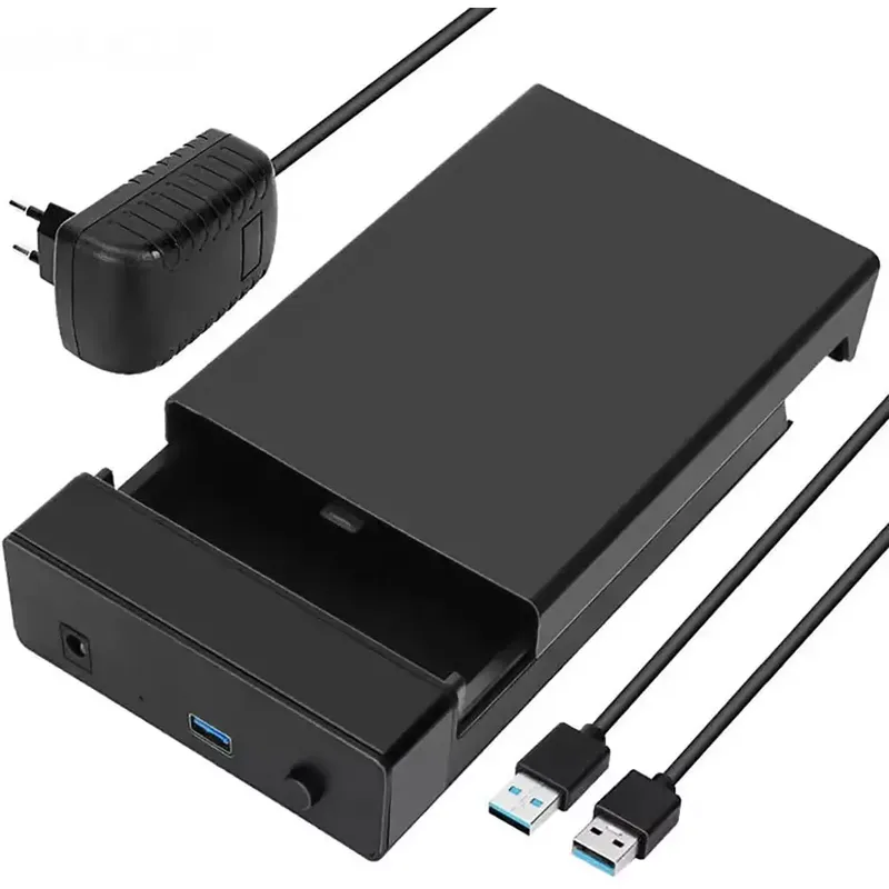 علبة HDD بواجهة SATA ومنفذ USB 3.0 لأقراص 3.5 بوصة بشريحة JMS578
