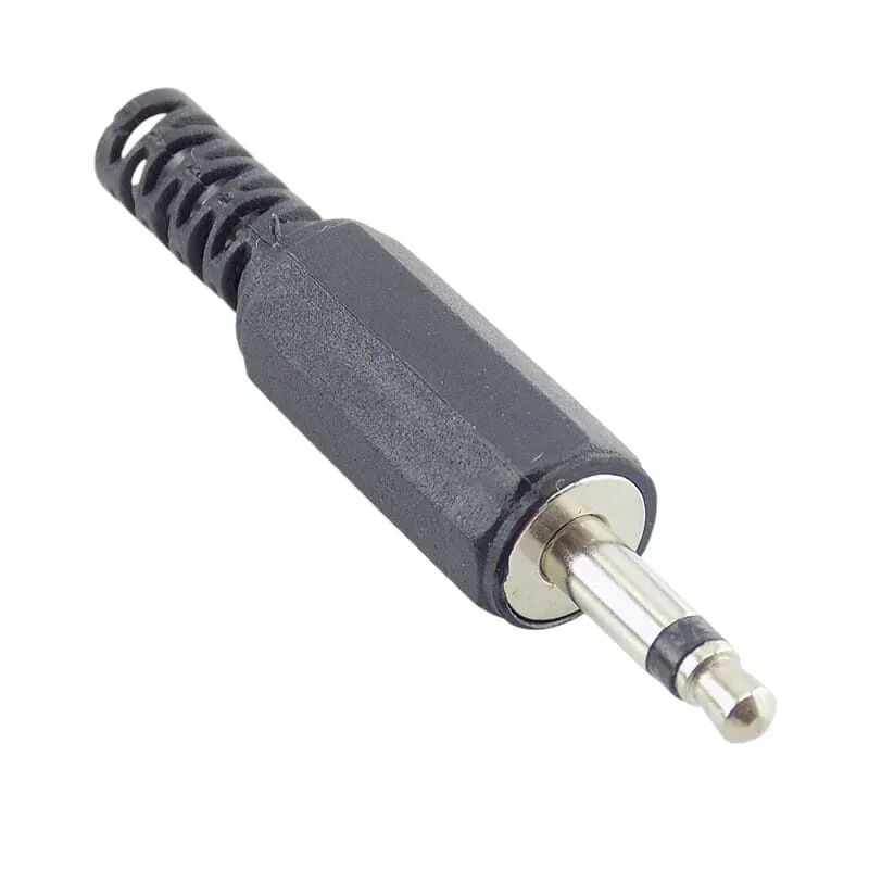 Mono Audio AUX 3.5mm Male Jack Wire Solder Connector