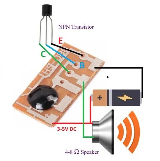 HS088 Ding-Dong Doorbell Music Chip Module 22 x 12 mm