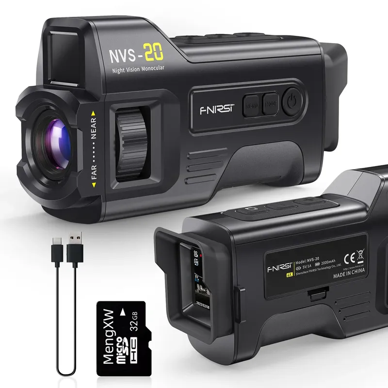 FNIRSI NVS-20 4K HD Monocular Night Vision Device 6x Digital Zoom