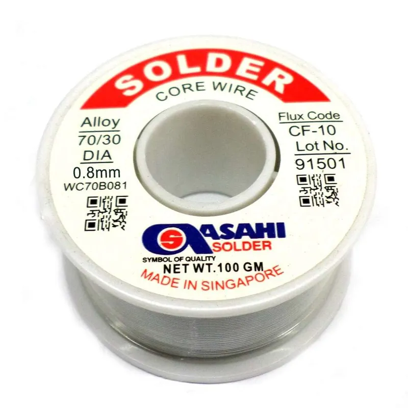 Solder Core Wire Sn70/Pb30 0.8mm 100g