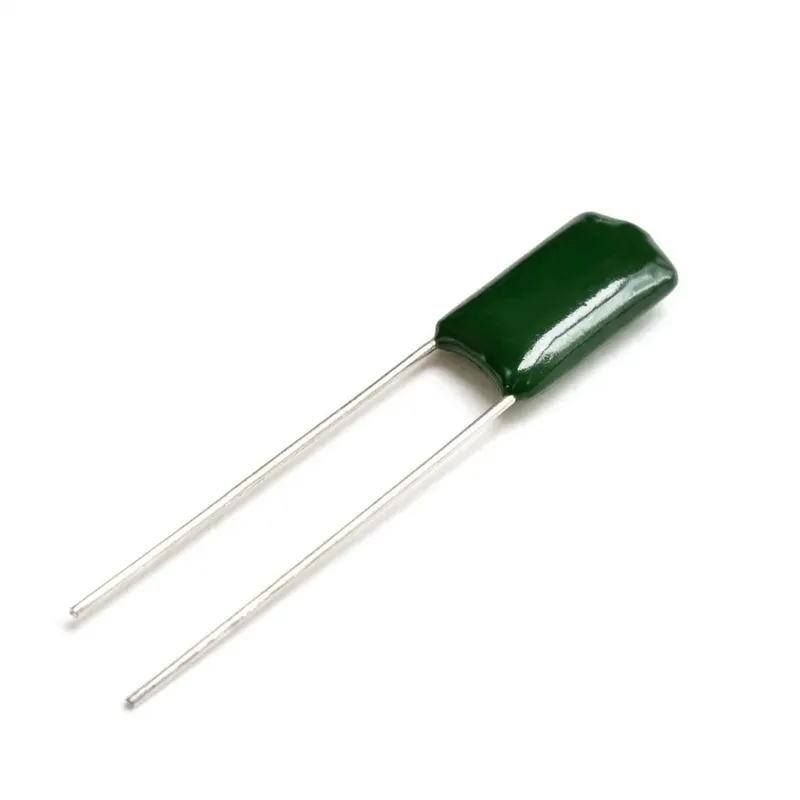 مكثف بوليستر 182J سعة 1.8nF وجهد 1.2kV والمسافة 4mm (أخضر)