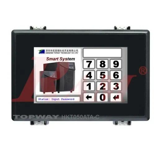 شاشة HKT050ATA-C الذكية مقاس 5 بوصة بدقة 800x480 وواجهة RS232 من TOPWAY