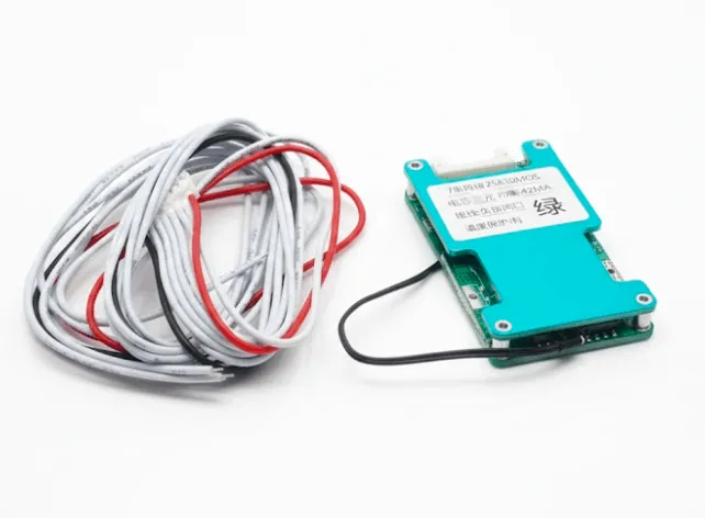 BMS 7S 25A Li-ion Protection Board with Balance, 10 MOSFETs, Common Port