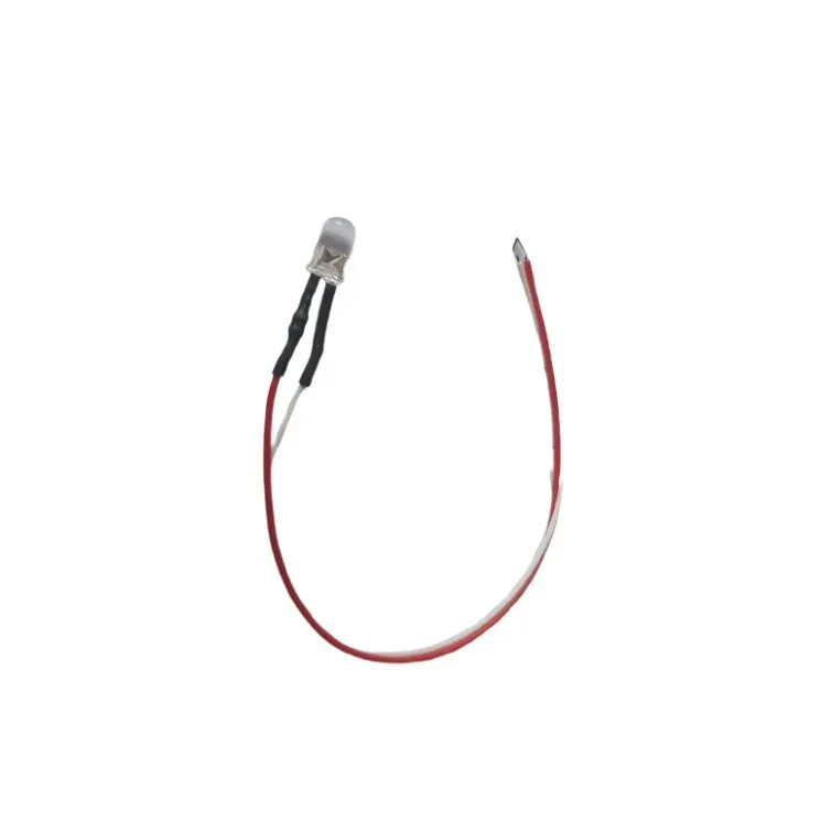 Orange Transparent 5mm LED Pre-Wired 12V