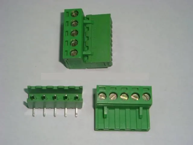 5-Pin Screw Terminal Block, 5.0mm Pitch, Pluggable (M/F)