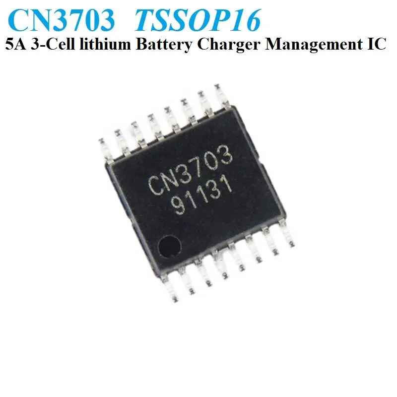 CN3703 5A 3-Cell Li-ion Battery Charger Controller IC, TSSOP-16