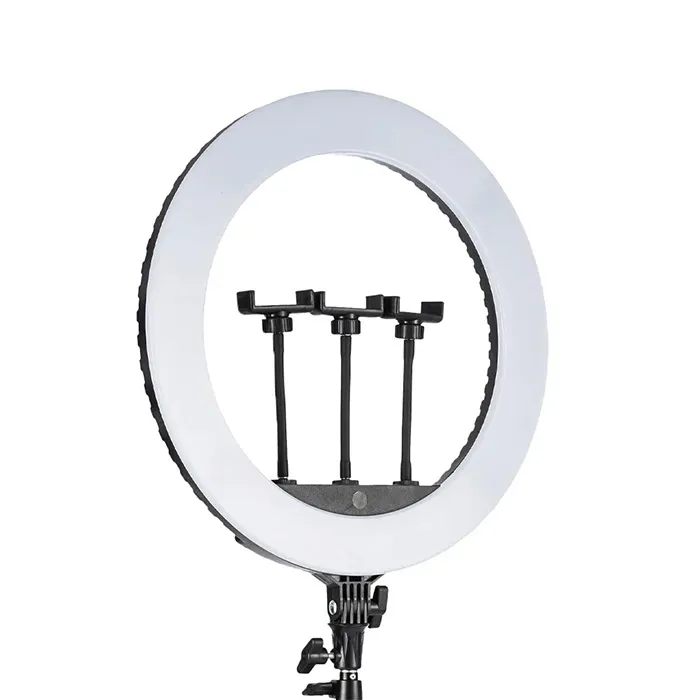 إضاءة حلقية LED قابلة للتعتيم مقاس 22 بوصة بدرجة لون قابلة للضبط (LJJ-22)