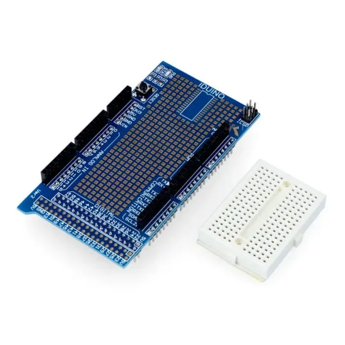 Prototyping Shield for Arduino Mega with Solderable Area