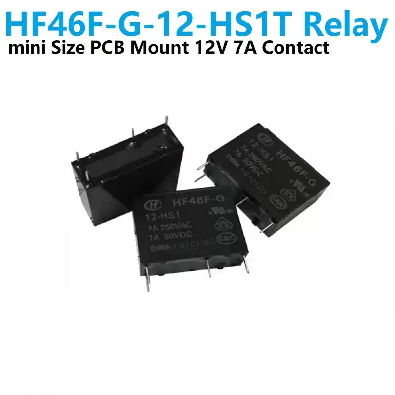 HF46F-G-12-HS1T 12V Slim PCB Power Relay 5A (MPR-S-112-A12V)