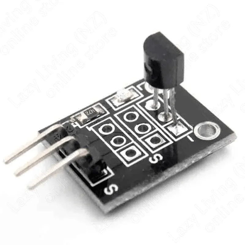 وحدة مستشعر حرارة رقمي DS18B20 بواجهة 1-Wire ونطاق -55 إلى +125 درجة مئوية