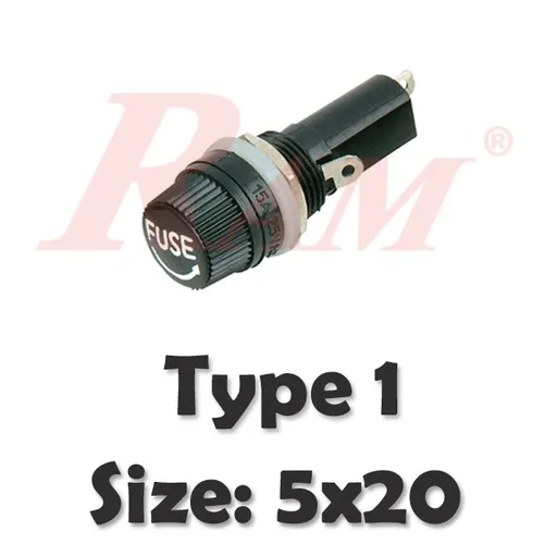 حامل فيوز خارجي من نوع Pocket لمقاس 5x20mm (T5x20) النوع 1
