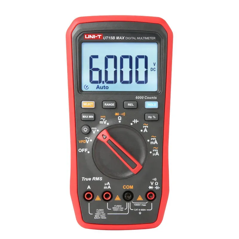 UNI-T UT15B Max Digital Multimeter with True RMS & Backlight
