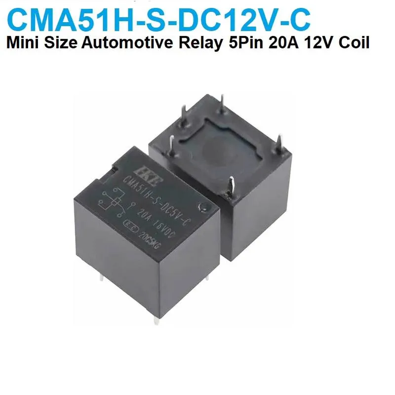 CMA51H-S-DC12V-C 12V DC Automotive Relay, 20A SPDT, 5-Pin