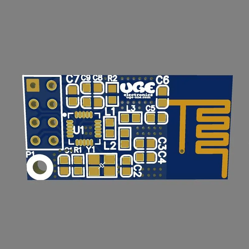 لوحة PCB لوحدة راديو 2.4 جيجاهرتز SI24R1 متوافقة مع NRF24L01