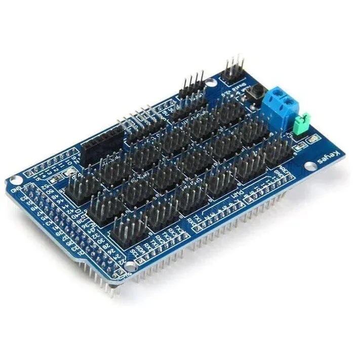 شيلد Arduino Mega للحساسات مع واجهات I2C وLCD وSD