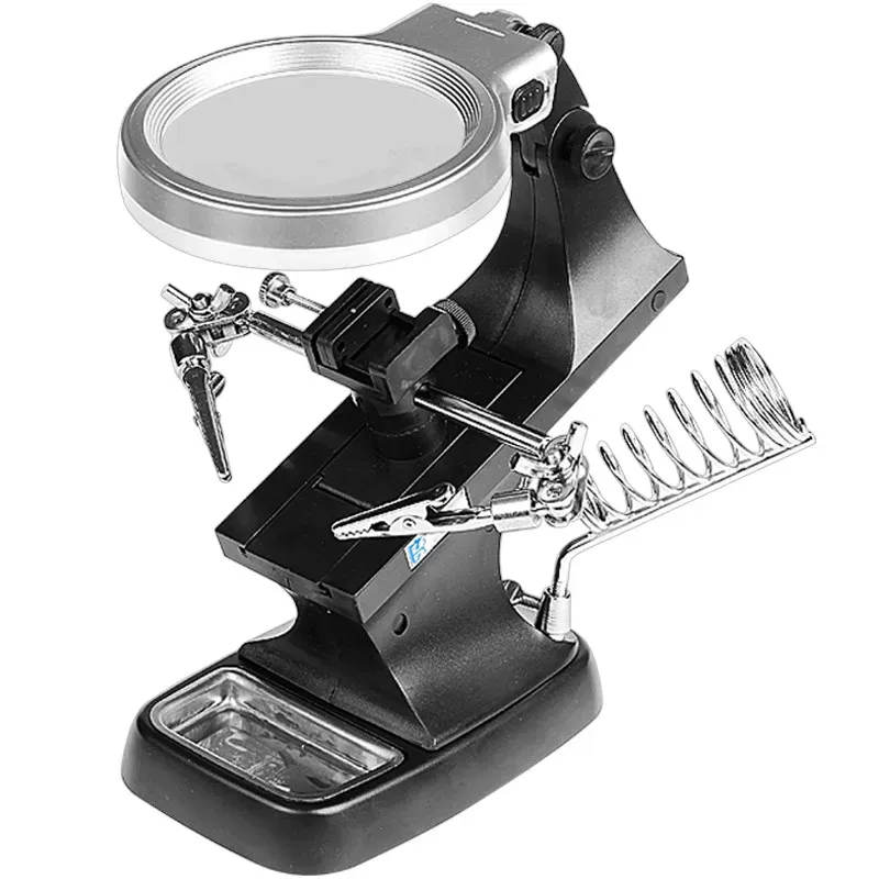 TH-7023(B) Multifunctional LED Helping Hand Magnifying Stand