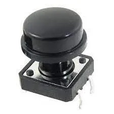 Black Round Button Cap for 12x12 mm Tact Switch