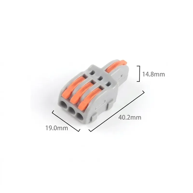 WAGO F13 Spring Lever Wire Connector 1 In 3 Out