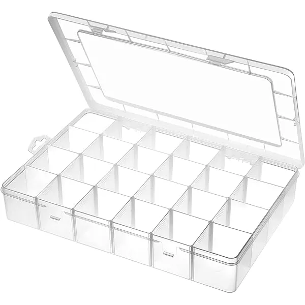 Electronic Components Storage Box 36 Grid 4x9, 244x150x22mm