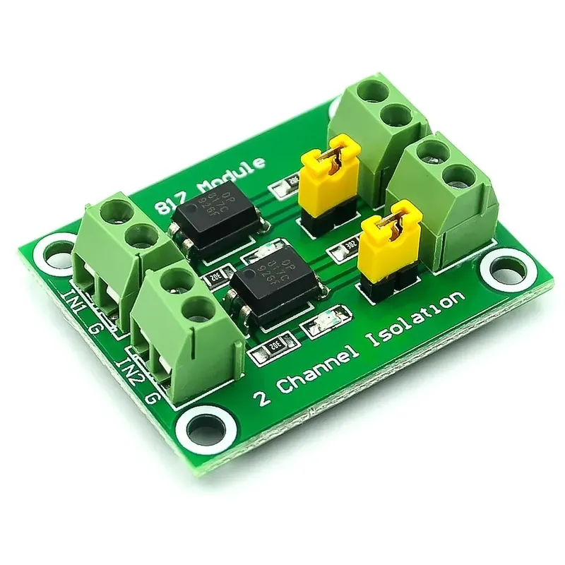 وحدة عزل ضوئي PC817 بقناتين (Optocoupler)