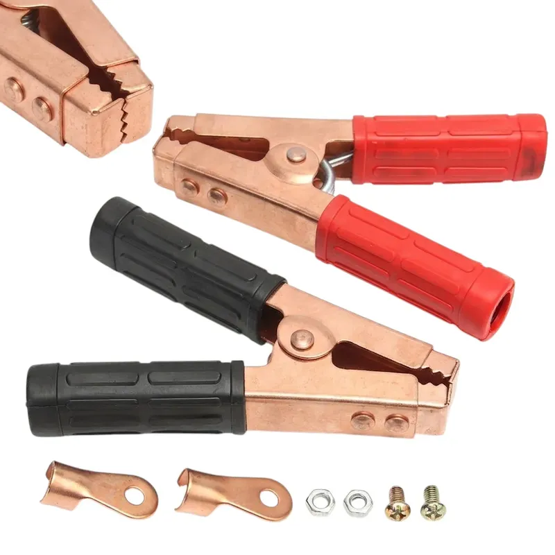 Heavy-Duty Insulated Battery Alligator Clamps 300A (2 Pcs)