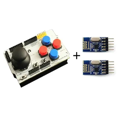 Wireless Joystick Shield Control Kit with nRF24L01 Transceivers