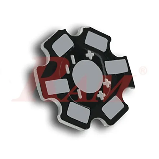 مشتت حراري بقاعدة ألومنيوم لمصابيح SMD بقدرة 1W/3W/5W مقاس 20 مم