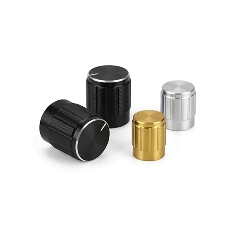 مقبض بوتنشيومتر من سبيكة الألومنيوم بتركيب ضغطي لعمود 6mm