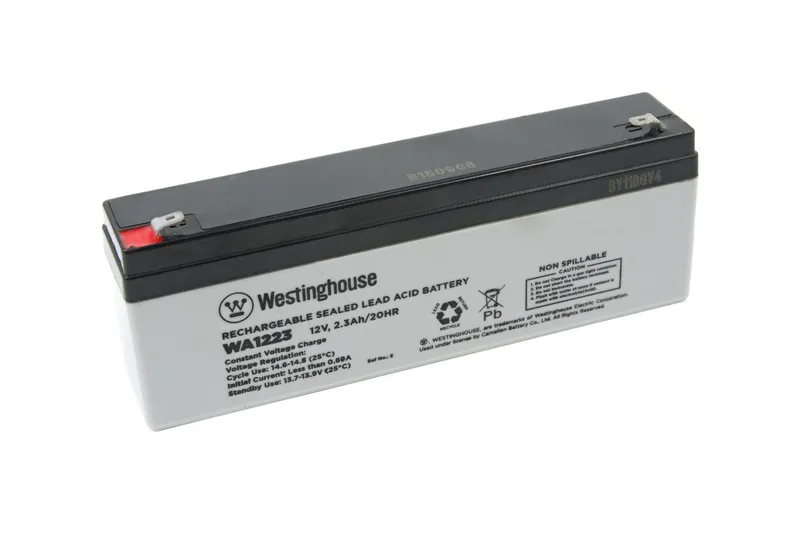 Westinghouse WA1223 12V 2.3Ah Lead-Acid Rechargeable Battery