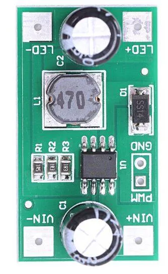 مشغّل LED بقدرة 1W وتيار 350mA مع تعتيم PWM ووحدة Buck بجهد 5-35V