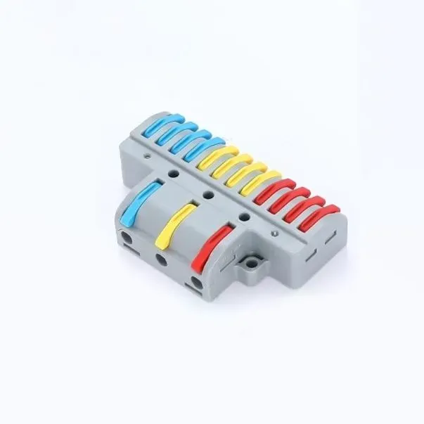 WAGO LT3-12 Panel-Mount Wire Connector, 3 In 12 Out