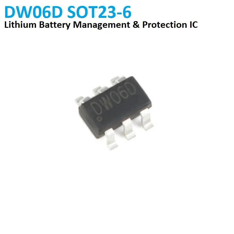DW06D Single-Cell Li-ion Battery Protection IC SOT23-6