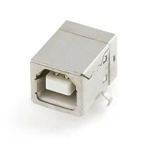موصل USB من نوع B للحام على لوحة PCB