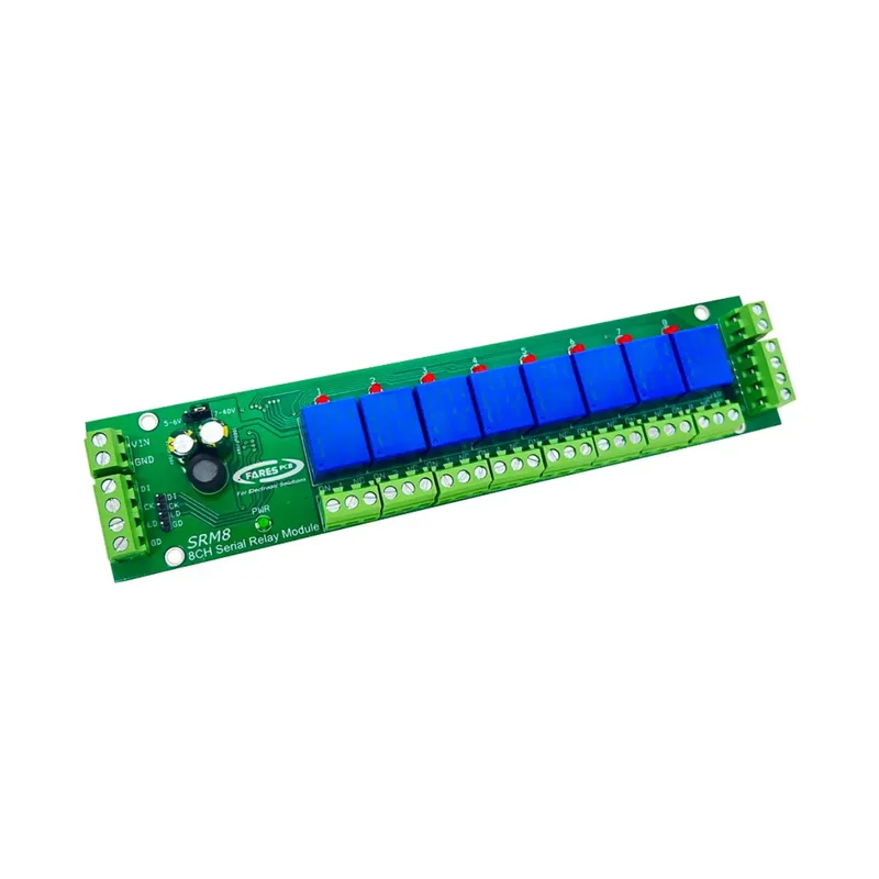 SRM8 Serial Relay Module 8-Channel (SPI, 5-40V)