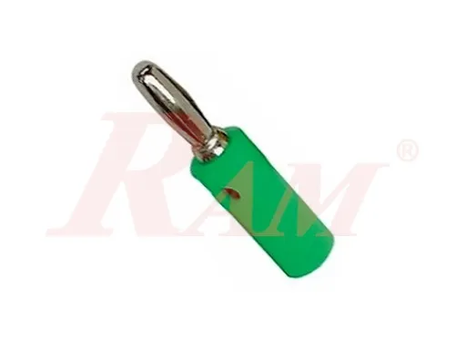 Banana Male Plug 4 mm - Green (AD38)