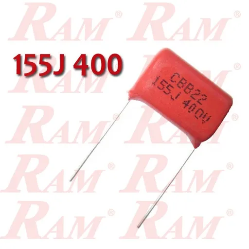155J-400V Polypropylene Film Capacitor 1.5µF 400V