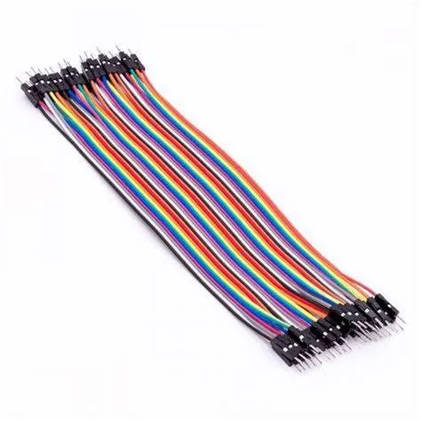 20cm Male-to-Male Jumper Wires (40 pcs, 28 AWG)