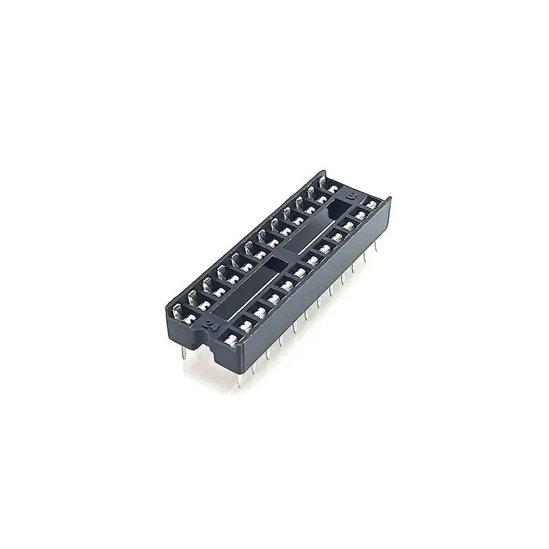 24-Pin DIP IC Socket, 2.54mm Pitch (12+12 Pins)