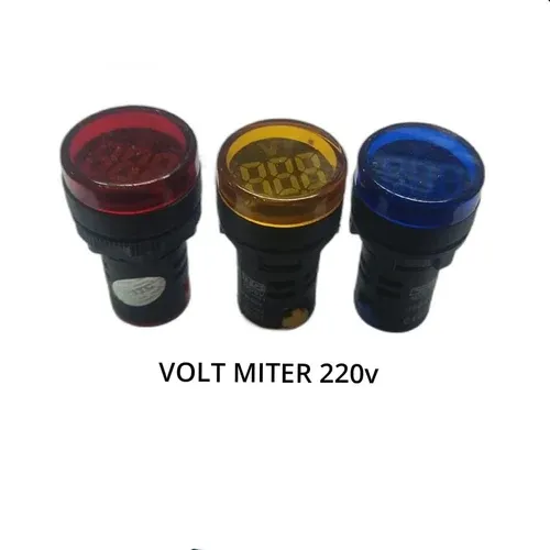 AD60-22ACV 22mm Round Digital Panel Voltmeter 20-500V AC, Green