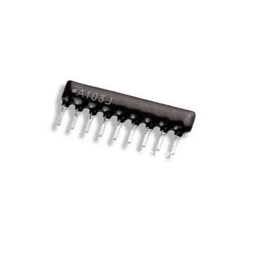 Resistor Network Array 10K 9-Pin (8 Resistors)