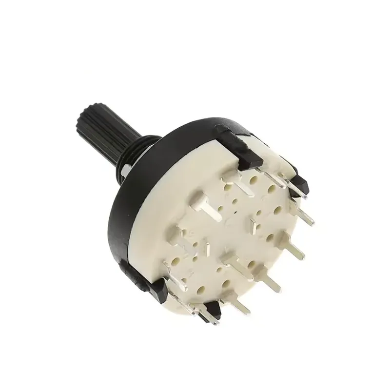 RS26 Plum Blossom Rotary Selector Switch 1-Pole 12-Position 20mm