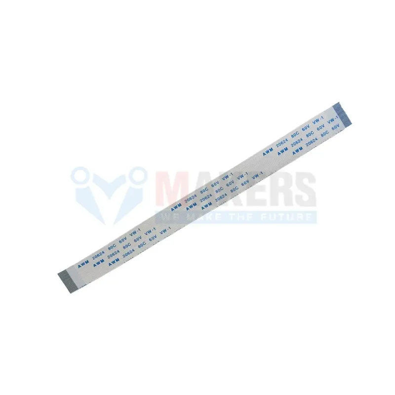 Flexible Flat Cable FFC 0.5mm Pitch 24-Pin 100mm Type A