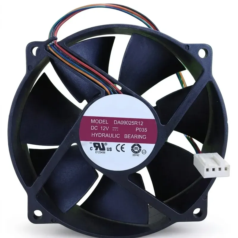 مروحة تبريد تيار مستمر ‏AVC ‏DA09025R12L ‏12V ‏0.3A (مستعملة بحالة شبه جديدة)