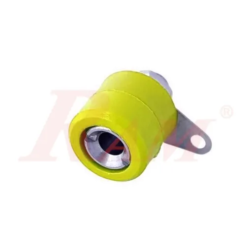 4 mm Banana Female Socket - Short - Yellow