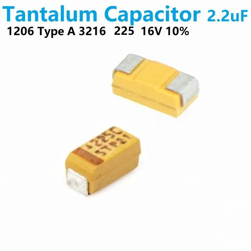 1206 Tantalum SMD Chip Capacitor 2.2uF 16V Type A (3216)