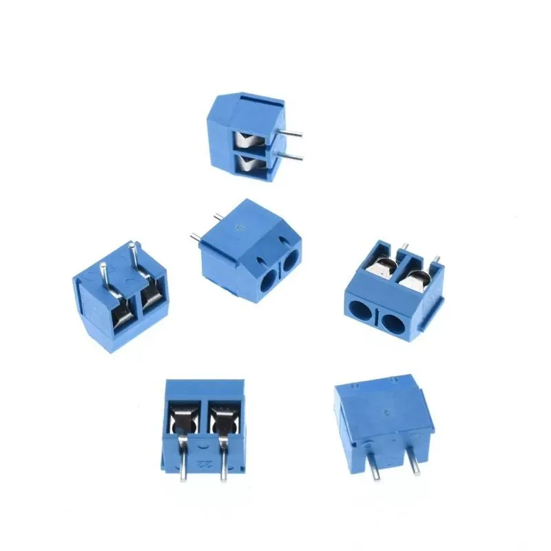 2-Pole Screw Terminal Block 5.08mm Pitch Blue